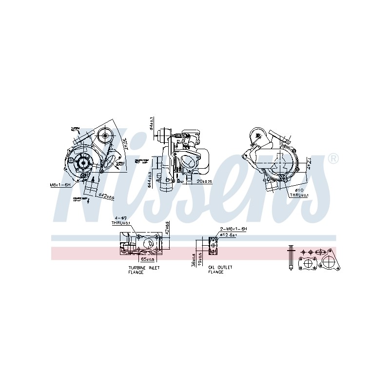 Turbo Pour Peugeot Fiat Citroën Lancia 0375E6 71723507 71723513 0375E7 71784463