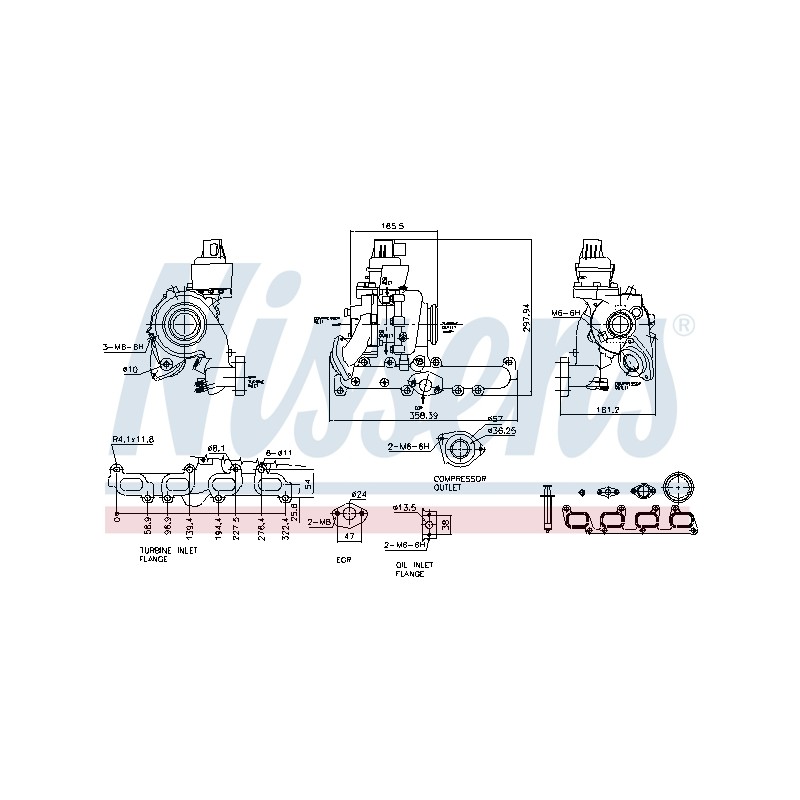 Turbo Pour VW Audi Seat Ibiza IV Toledo Skoda 03L253056DX 03L253056R 03L253056RX