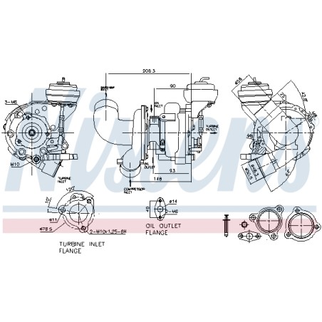 Turbo Pour Toyota Avensis Corolla RAV 4 III 172010R010 172010R011 172010R013