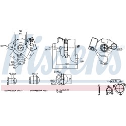 Turbo Pour Chrysler Jeep MERCEDES Classe C T-Model GL K68029195AA K68037207AA