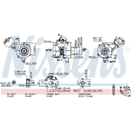 Turbo Pour Peugeot 307 308 407 508 I 607 Citroën C4 I - Picasso C5 II III