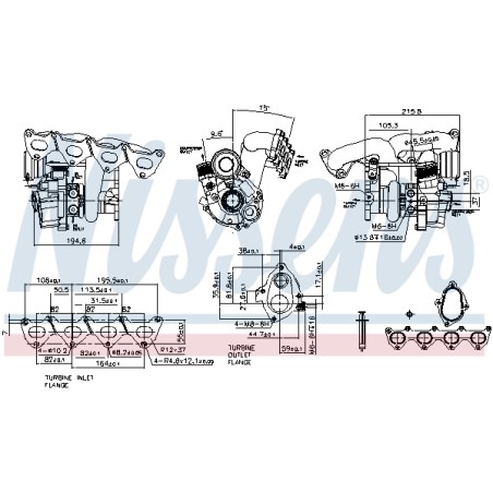 Turbo Pour VW Audi Seat Skoda 03C145701KX 03C145701Q 03C145701QV 03C145701QX