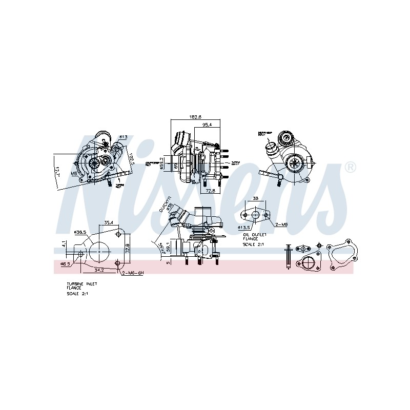 Turbo Pour Renault Opel Vauxhall 8200543466 4431289 8200543466B 860282 93161717