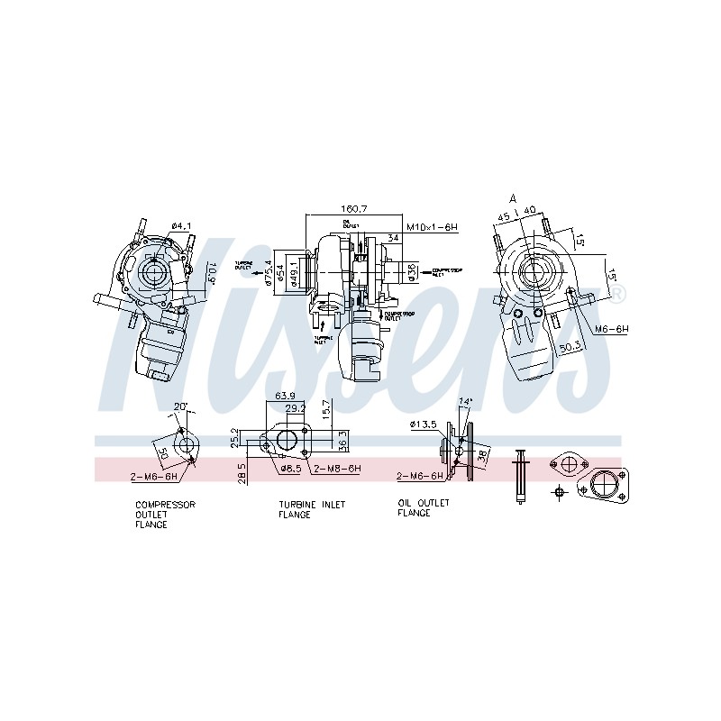Turbo Pour Opel Fiat Alfa Romeo Chevrolet 55212341 55225439 55216672 55221160