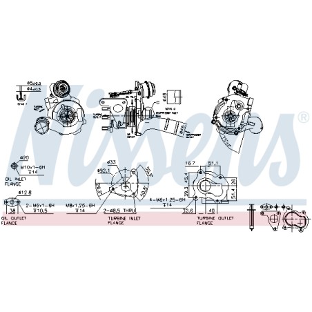 Turbo Pour Renault Opel Nissan Mitsubishi 7700108052 7701472228 7701478022