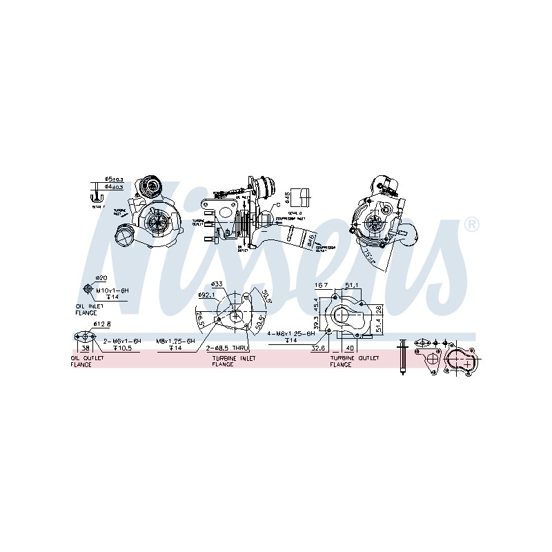 Turbo Pour Renault Opel Nissan Mitsubishi 7700108052 7701472228 7701478022
