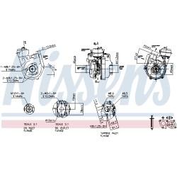 Turbo Pour Hyundai Elantra Highway Van Santa Fé I I/SUV Trajet Tucson Kia