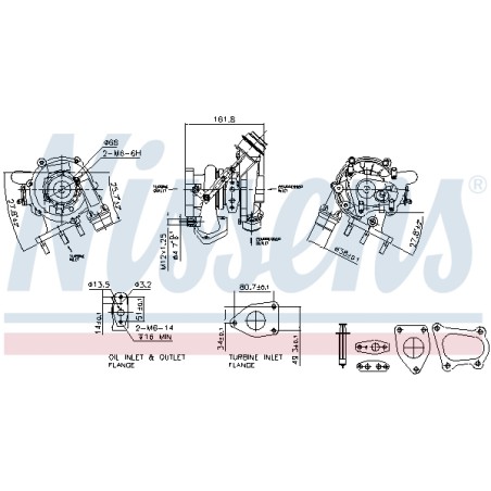 Turbo Pour Renault Opel Nissan Vauxhall 8200822404B 8200994301B 8201054152