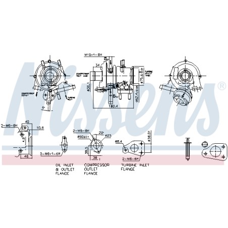 Turbo Pour Peugeot Opel Fiat Fiorino Ford 1623194280 55212338 1742494 1651971080