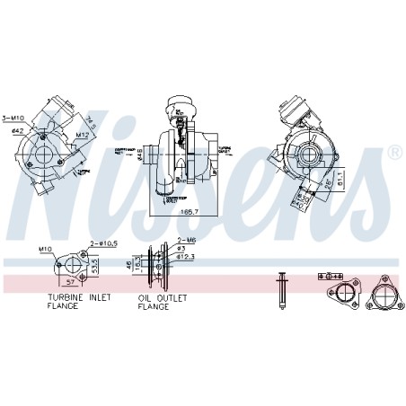 Turbo Pour Hyundai Accent IV Elantra i20 i30 ix20 Kia Carens III Ceed Pro Cee'D