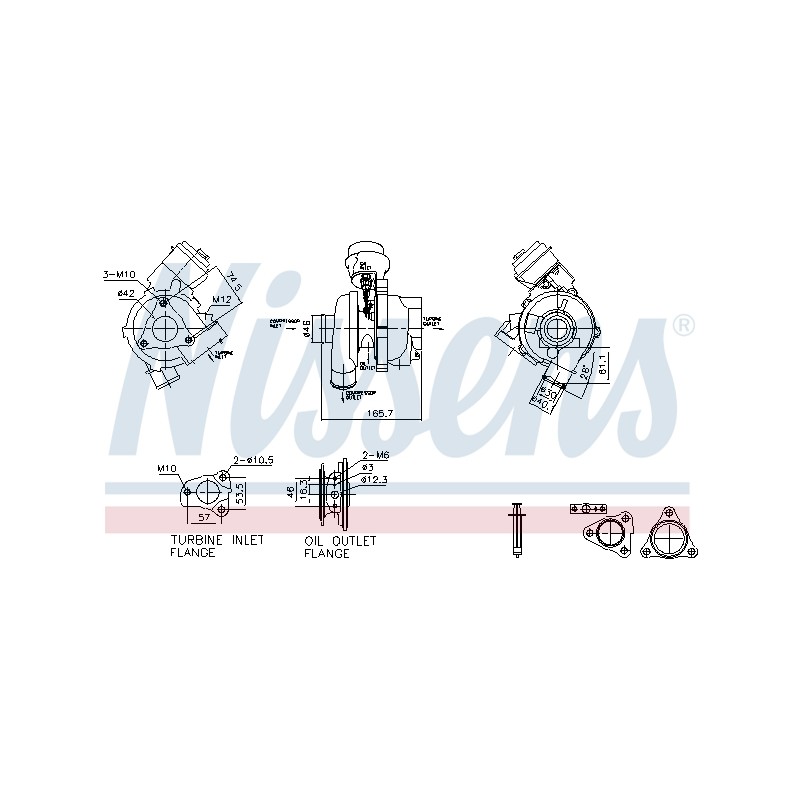 Turbo Pour Hyundai Accent IV Elantra i20 i30 ix20 Kia Carens III Ceed Pro Cee'D