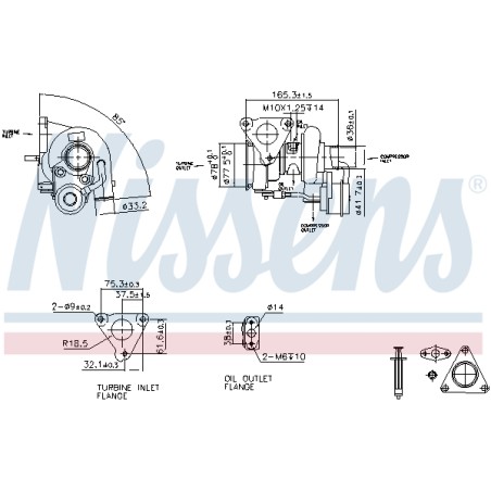 Turbo Pour Peugeot Fiat Citroën 0375K7 71789727 1651753280 71789729 9659765280