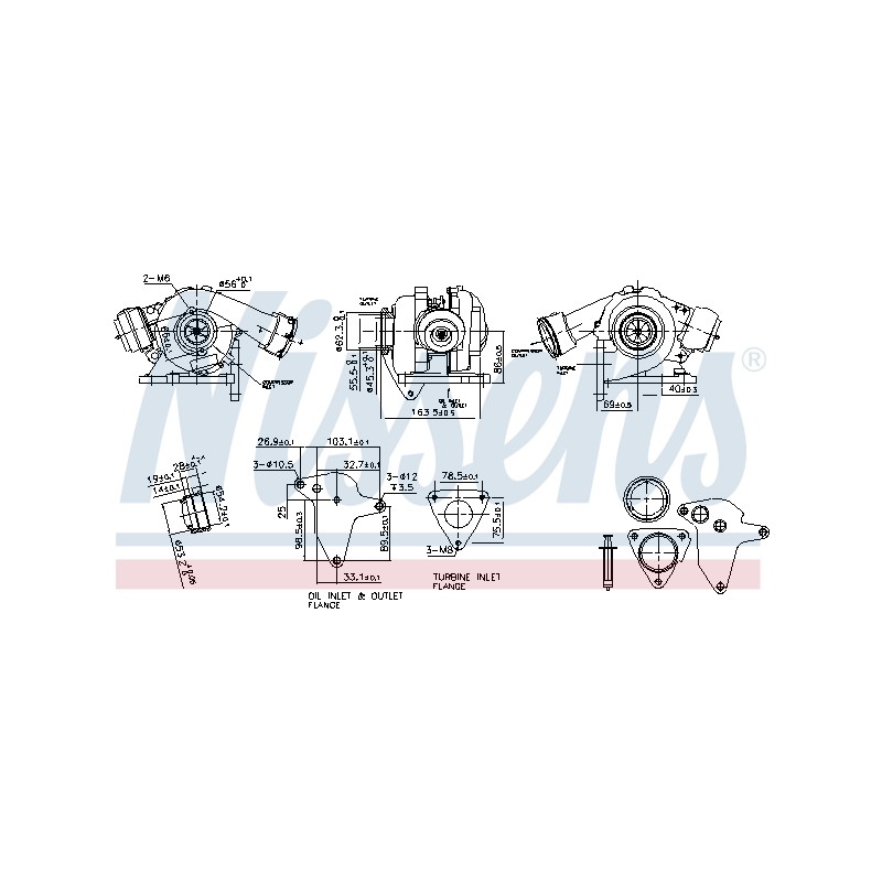 Turbo Pour VW California T5 Multivan V Transporter 070145701RX