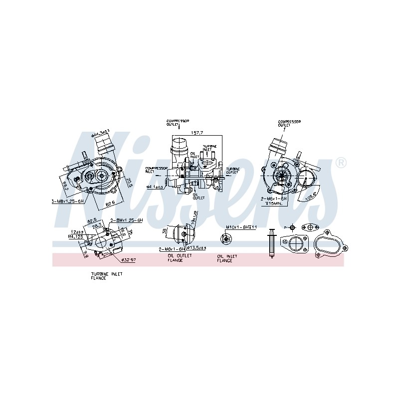 Turbo Pour Renault Dacia Nissan 144110429R 1441100Q2E 144116446R 7701478939