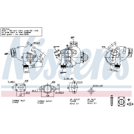 Turbo Pour Peugeot Fiat Citroën Lancia 0375H0 71723516 0375H1 0375J4 71783737