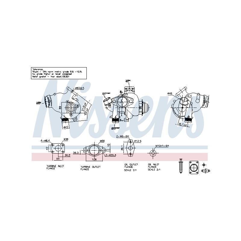 Turbo Pour Peugeot Fiat Citroën Lancia 0375H0 71723516 0375H1 0375J4 71783737