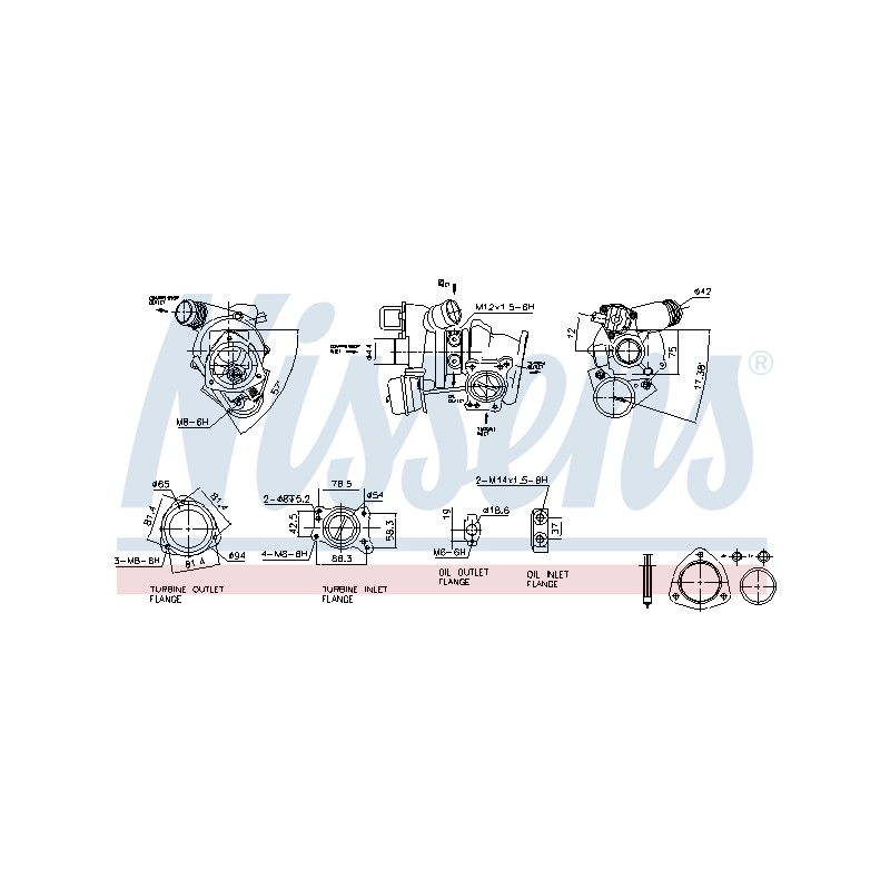 Turbo Pour Peugeot Citroën C4 II DS 0375N7 0375R9 9807682180 0375T5 9809028780