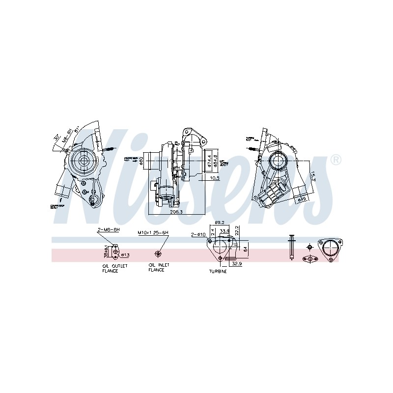 Turbo Pour Peugeot Boxer Citroën Jumper 9676934380 1651753180 9802446680