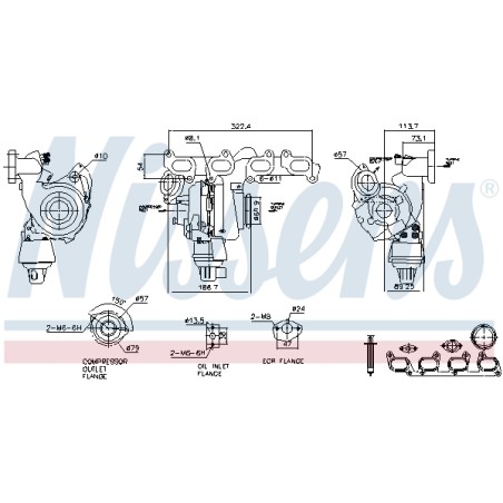 Turbo Pour VW Beetle Caddy III IV CC EOS Audi Seat Skoda 03L253056TV 03L253056TX