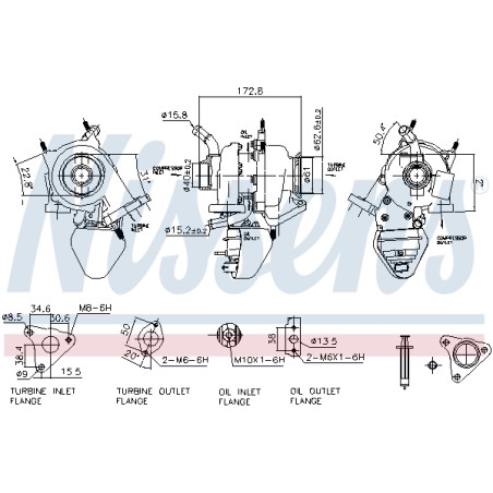 Turbo Pour Opel Fiat Alfa Romeo Vauxhall 55256743 55278598 55266959 6000633750