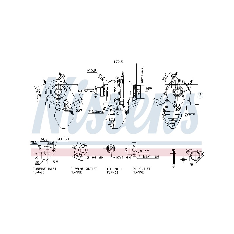 Turbo Pour Opel Fiat Alfa Romeo Vauxhall 55256743 55278598 55266959 6000633750