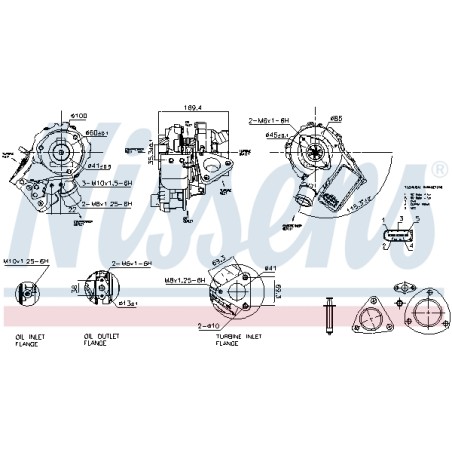 Turbo Pour Ford Ranger Transit RMBK3Q6K682CB