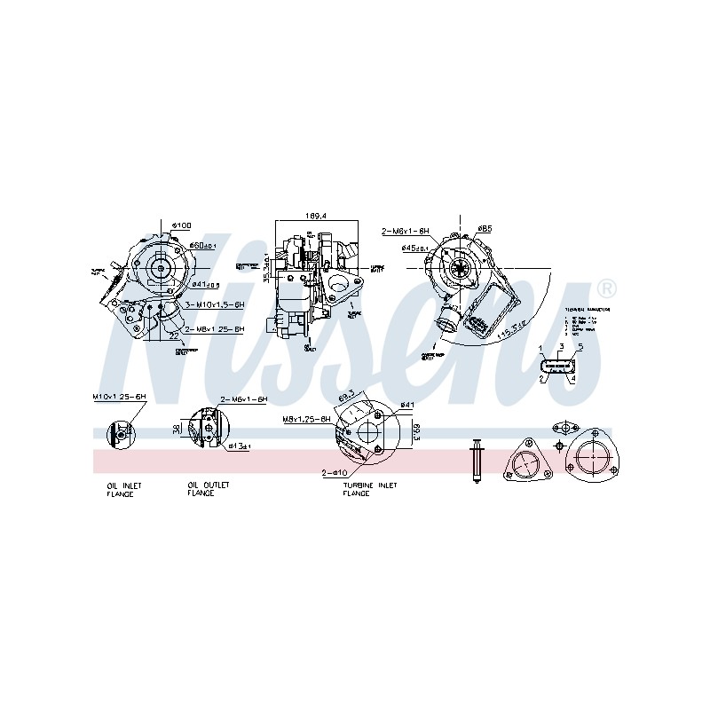 Turbo Pour Ford Ranger Transit RMBK3Q6K682CB