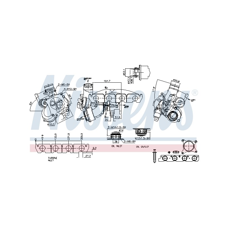 Turbo Pour VW Audi A3 Seat Skoda 06f145701DX 06F145701E 06F145701G 06F145701EX