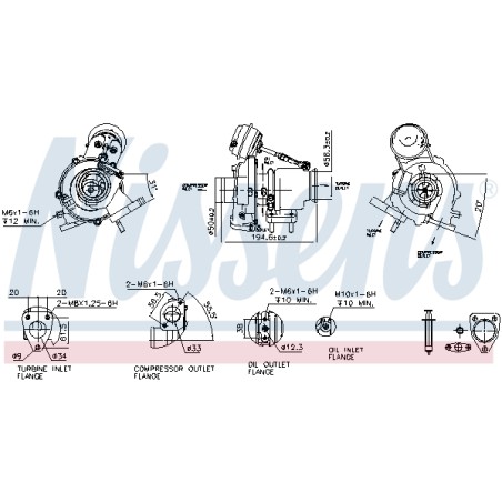 Turbo Pour Opel Fiat Alfa Romeo Vauxhall 55209152 55229855 55220699 55230176