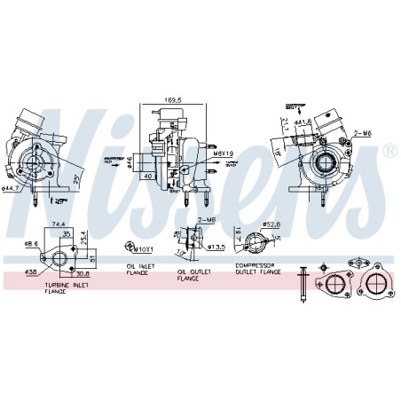 Turbo Pour Renault Opel Nissan MERCEDES 144117969R 4423118 1441100Q4F 144118607R
