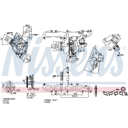 Turbo Pour VW Audi A3 Seat Skoda 04L253010B 04L253010BX 04L253010TX 04L253010T