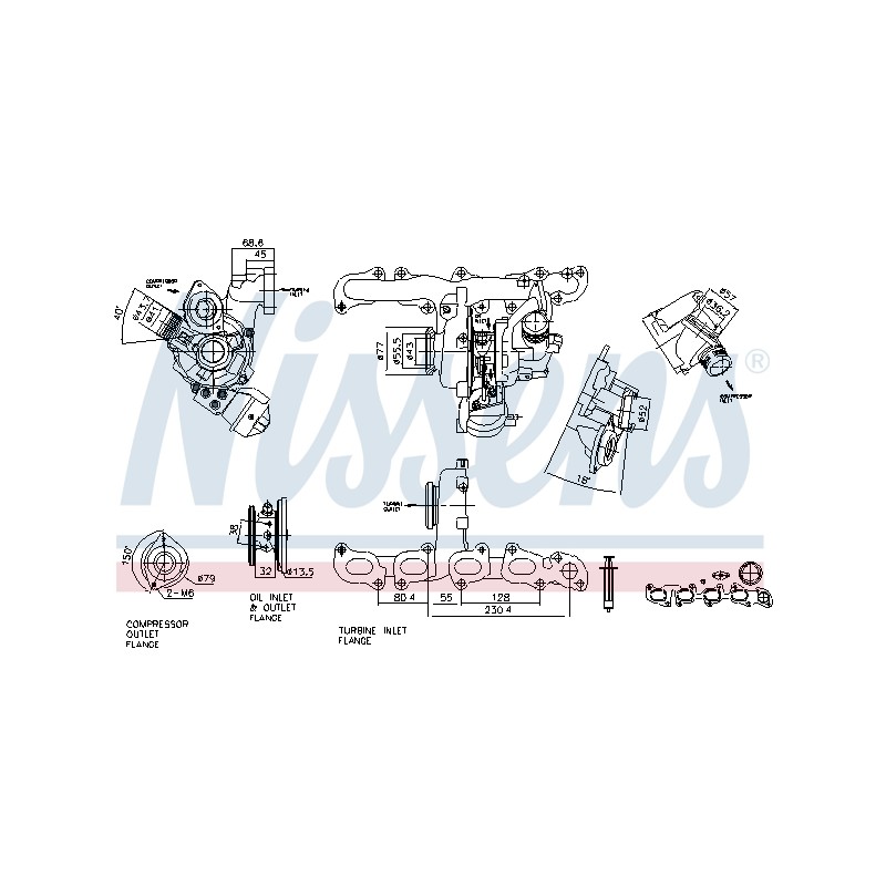 Turbo Pour VW Audi A3 Seat Skoda 04L253010B 04L253010BX 04L253010TX 04L253010T