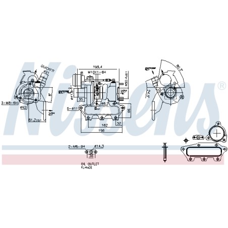 Turbo Pour Renault Dacia Nissan 144102069R 1441100Q4E 144103742 144103742R