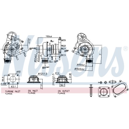Turbo Pour Opel Fiat Alfa Romeo Chrysler 55220546 55212917 55248312 55222015