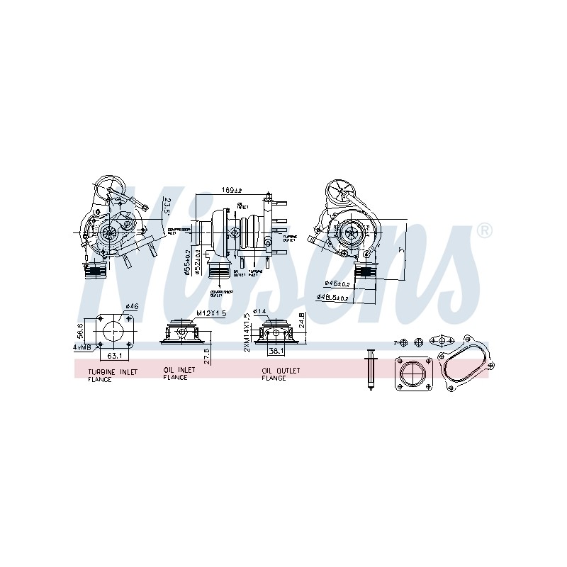 Turbo Pour Opel Fiat Alfa Romeo Chrysler 55220546 55212917 55248312 55222015