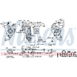 Turbo Pour VW Caddy III CC Audi A3 Q3 TT Seat Skoda 03L253010FX 03L253019Q