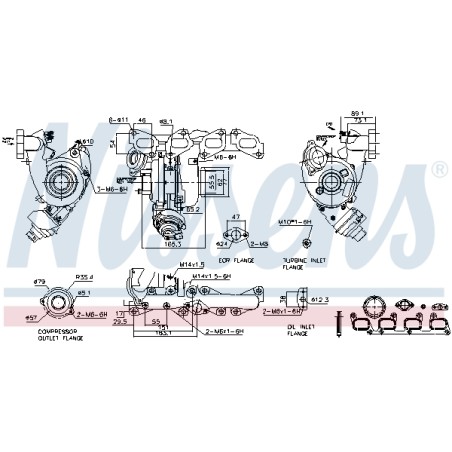 Turbo Pour VW Caddy III CC Audi A3 Q3 TT Seat Skoda 03L253010FX 03L253019Q