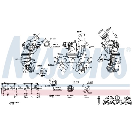 Turbo Pour Volvo S60 II S80 V60 I V70 III XC60 Van XC70 36002757 36010145