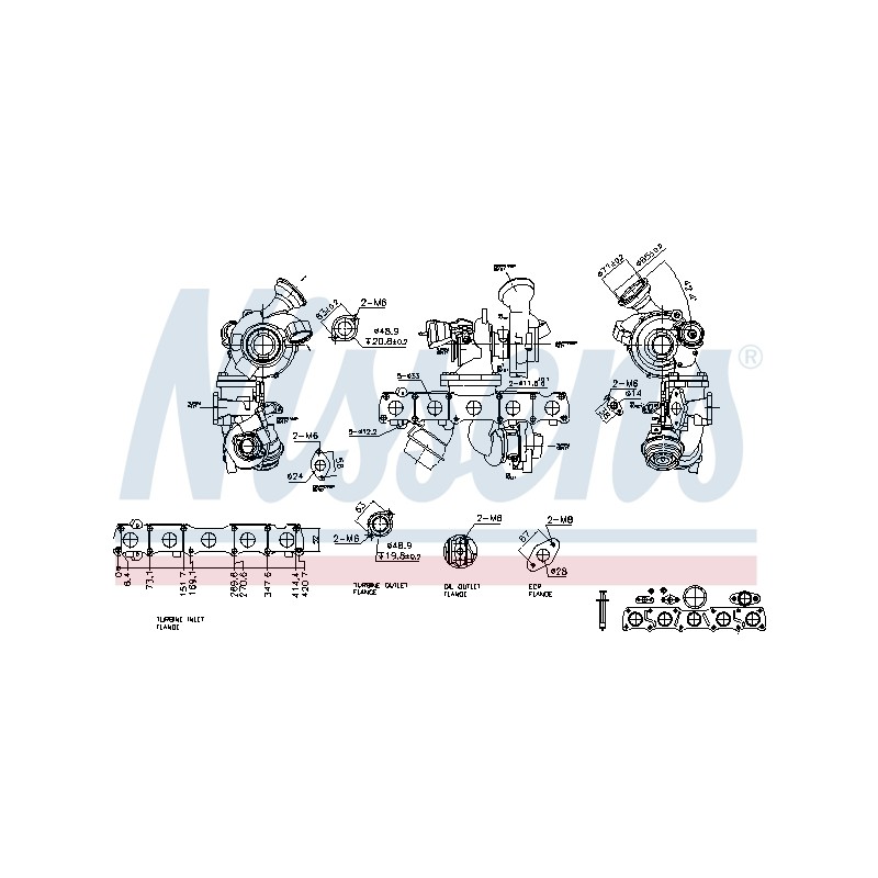 Turbo Pour Volvo S60 II S80 V60 I V70 III XC60 Van XC70 36002757 36010145