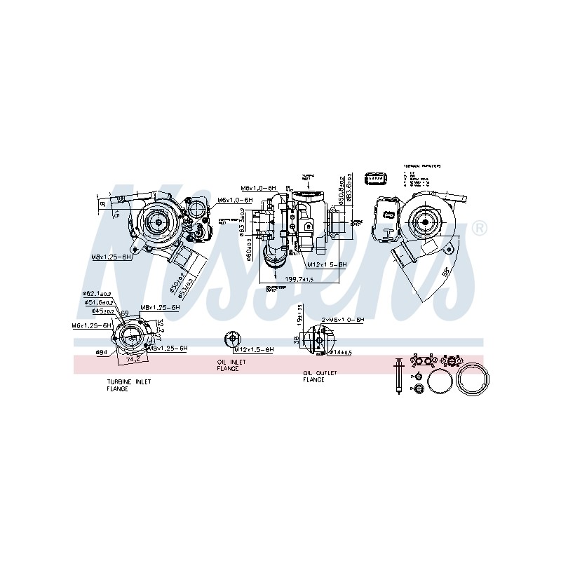 Turbo Pour Jaguar XF Sportbrake Land Rover Discovery Sport Freelander 2 Van