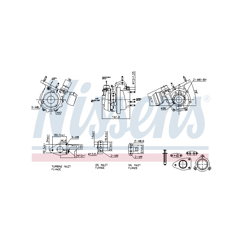 Turbo Pour Renault Opel Nissan Vauxhall 144104495R 4421094 1441100Q2G 93168858