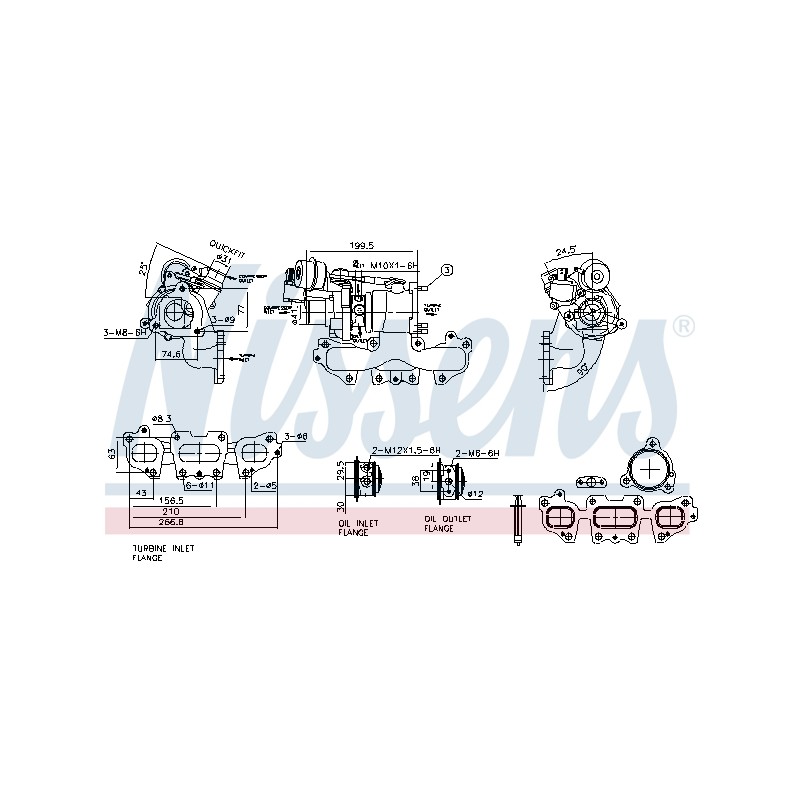 Turbo Pour Renault Dacia Nissan 144100054R 1441000QAA 144100054RA 144105784R