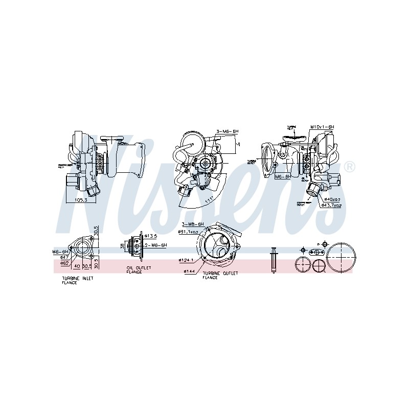 Turbo Pour Ford C-Max II Fiesta VI Transit Volvo S60 II S80 V60 I V70 III