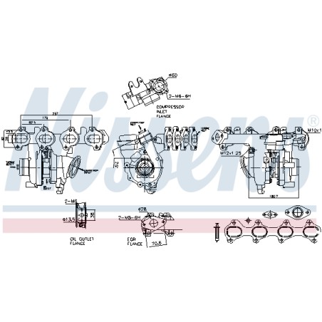 Turbo Pour Renault Opel Nissan Vauxhall 144105357R 95523204 1403600Q1E 95523206