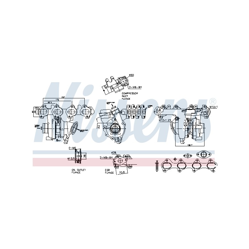 Turbo Pour Renault Opel Nissan Vauxhall 144105357R 95523204 1403600Q1E 95523206