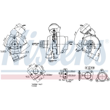 Turbo Pour Hyundai i40 CW ix35 Van Kia Sportage