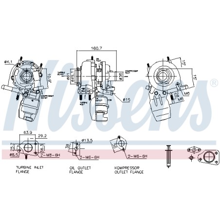 Turbo Pour Fiat 500 Chrysler Ypsilon Lancia Ypsilon 1.3 D Multijet 1.3 Multijet