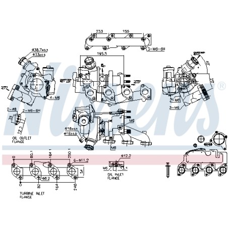 Turbo Pour VW Audi Seat Skoda 03F145701H 03F145701HX 03F145701K 03F145701KV