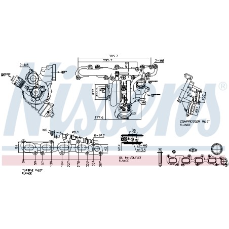 Turbo Pour VW Audi A3 Q3 TT Seat Skoda 04L253056P 04L253010H 04L253056PX
