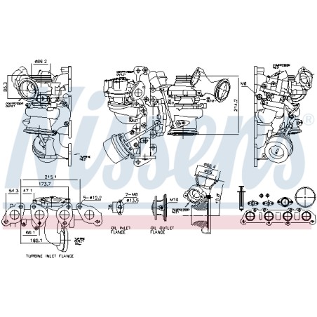 Turbo Pour Volvo S60 II S80 S90 V40 V60 I V70 III V90 XC40 XC60 XC70 36010047